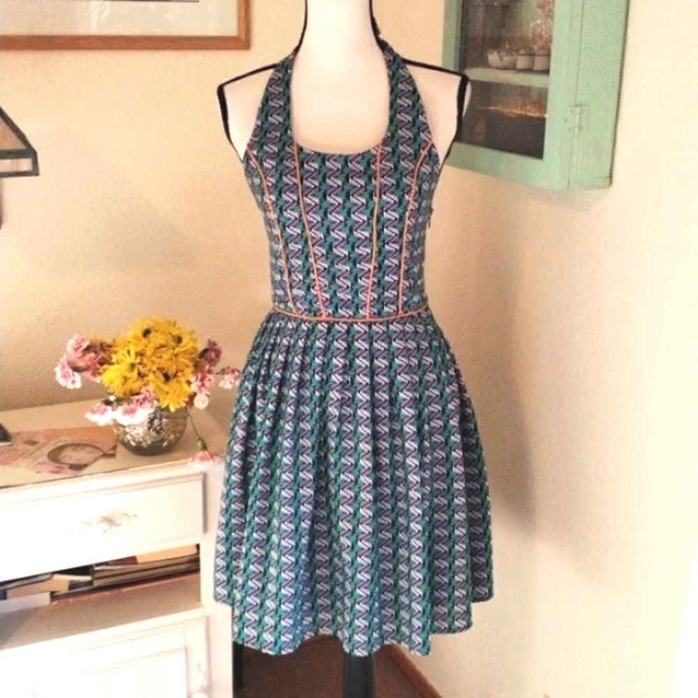 Rhyme & Echo Halter Sundress